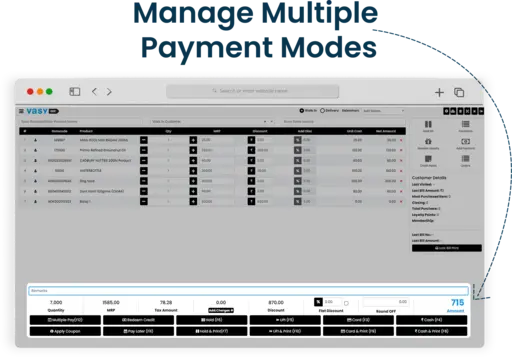 ERP Payment modes