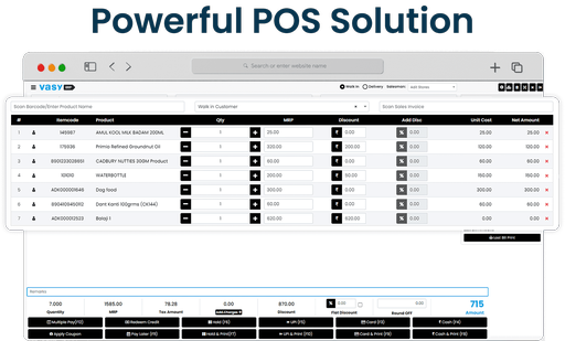 Supermarket pos software