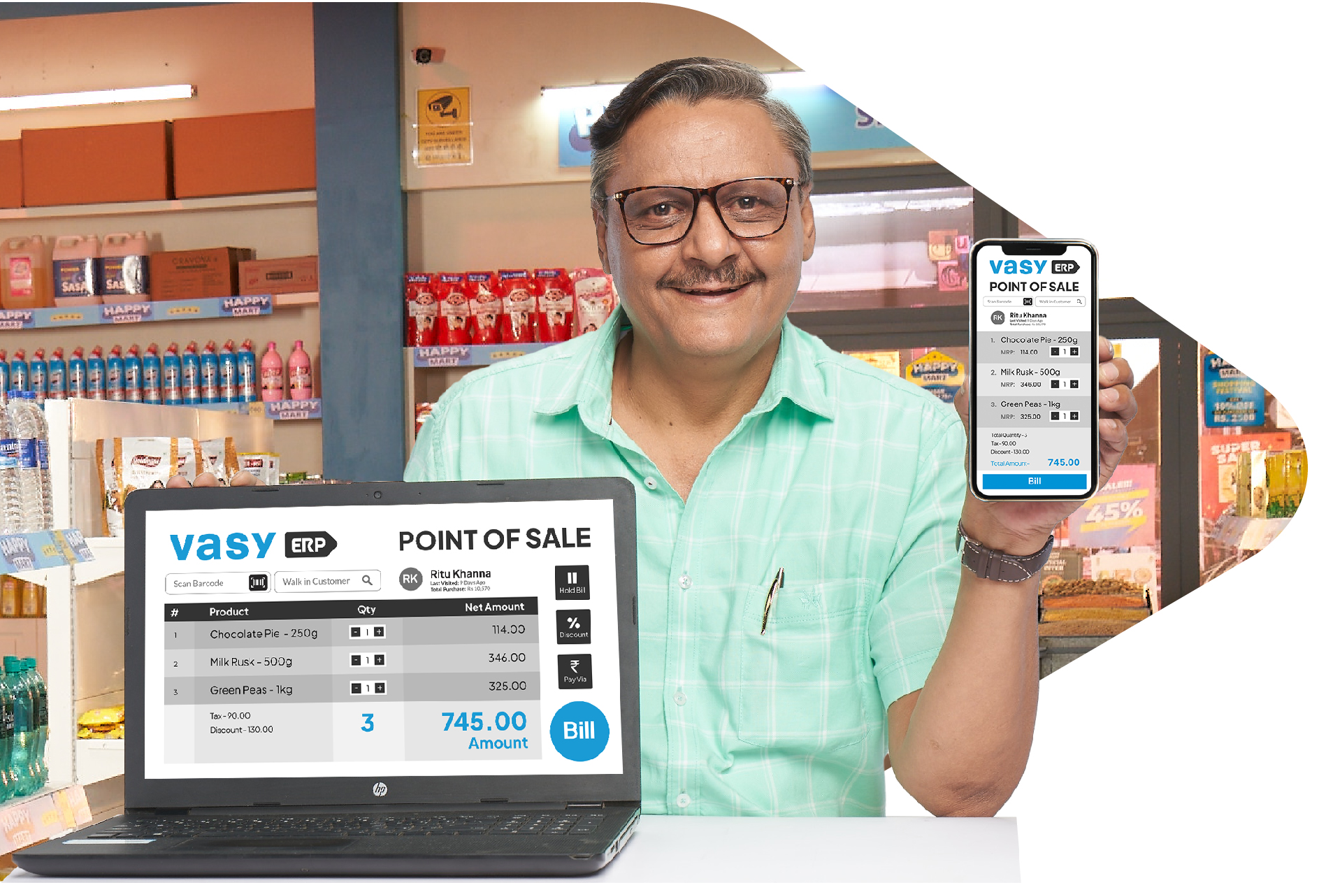 retail business using pos system